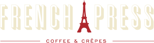 French Press Coffee and Crepes